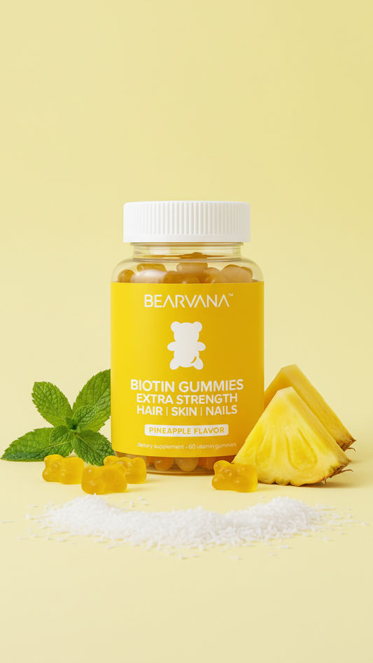 BEARVANA - Biotin Gummies - Extra Strength | Hair, Skin, & Nails