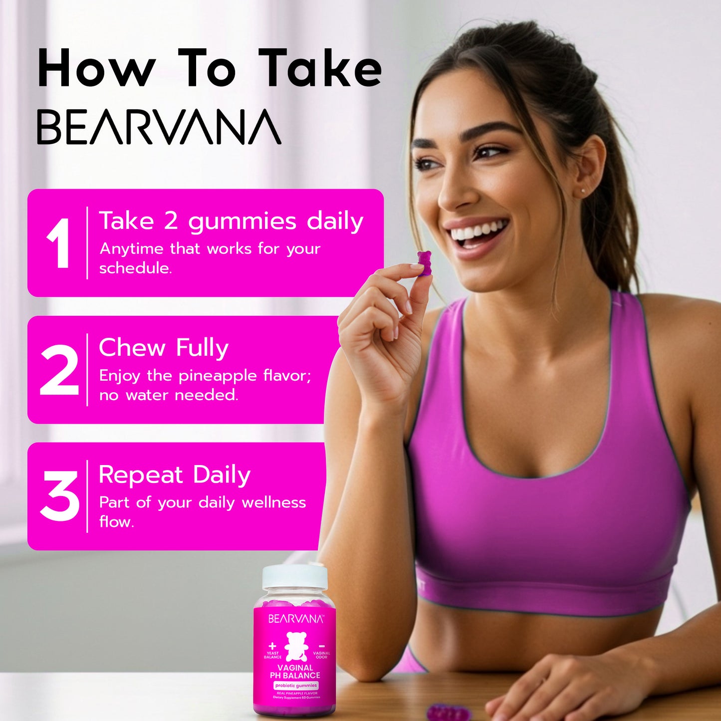 Bearvana Vaginal PH Balance - 1 Month Supply