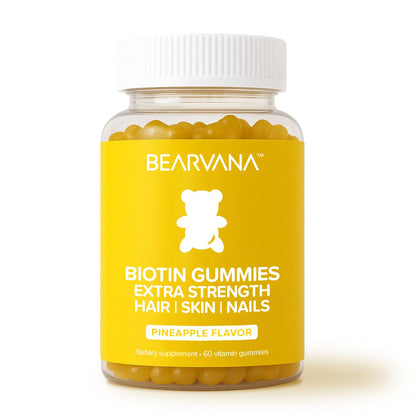 BEARVANA - Biotin Gummies - Extra Strength | Hair, Skin, & Nails