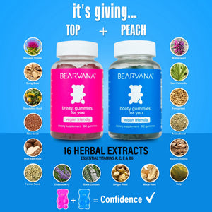 BEARVANA- Combo 6 Pack  - 3 month supply of Breast/Booty