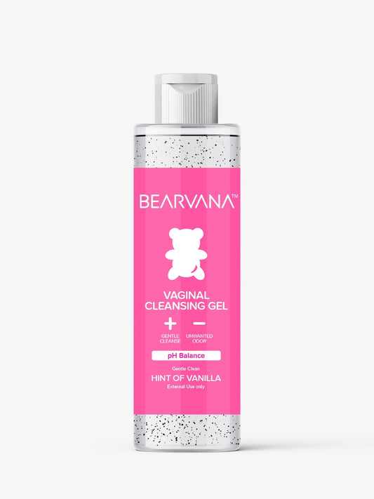 NEW Bearvana pH Balanced Feminine Wash – Gentle Daily Shower Cleanser for Women, Odor Control, Hint of Vanilla Scent, pH Safe Shower Gel