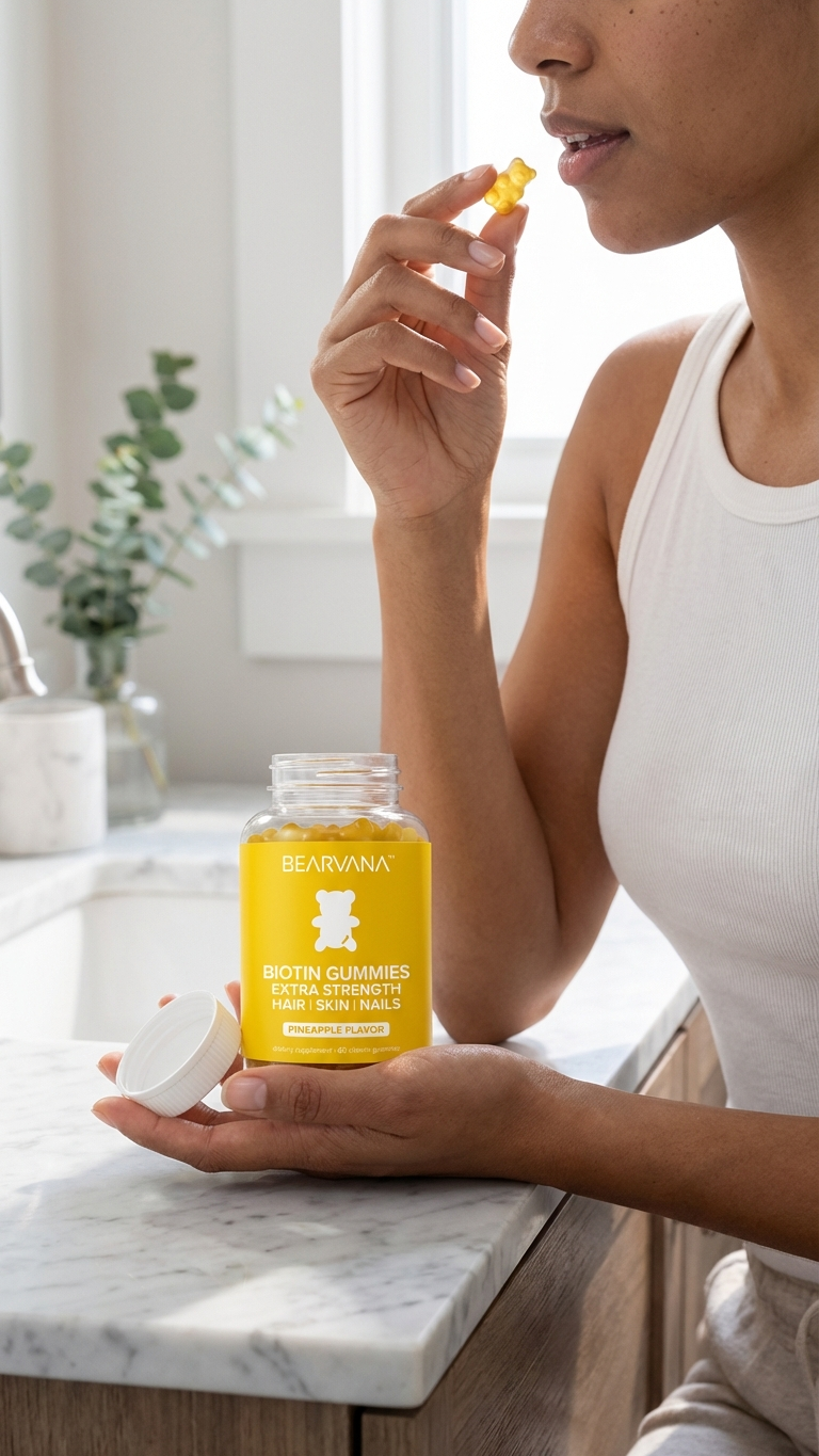 BEARVANA - Biotin Gummies - Extra Strength | Hair, Skin, & Nails