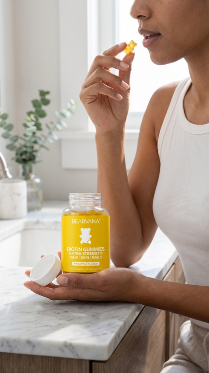 BEARVANA - Biotin Gummies - Extra Strength | Hair, Skin, & Nails